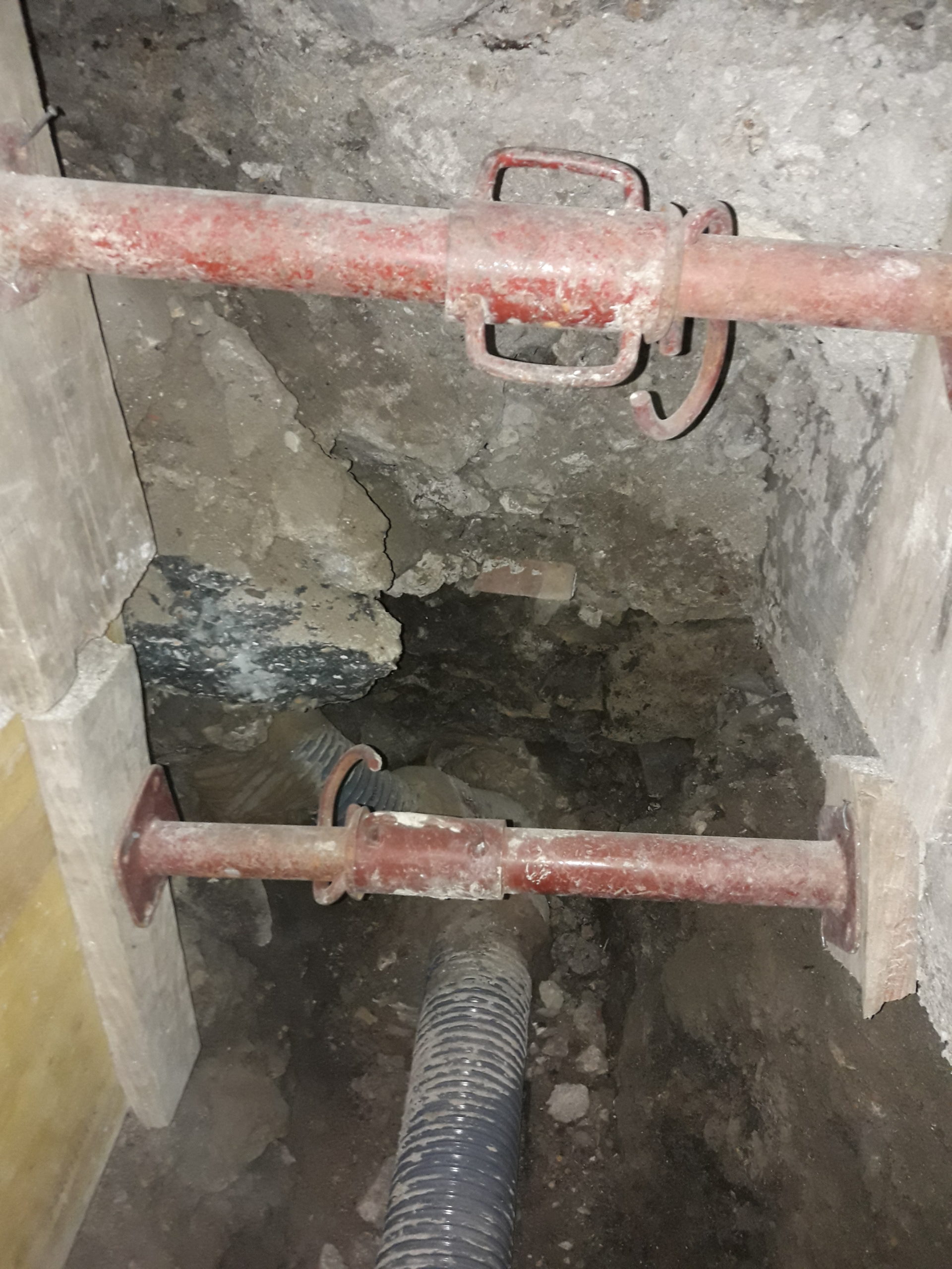 Rupture d’écoulement sur un réseau enterré